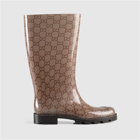 gucci flat rain boots|gucci ankle boots on sale.